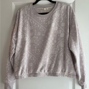 Lucky Brand Paisley Sweatshirt